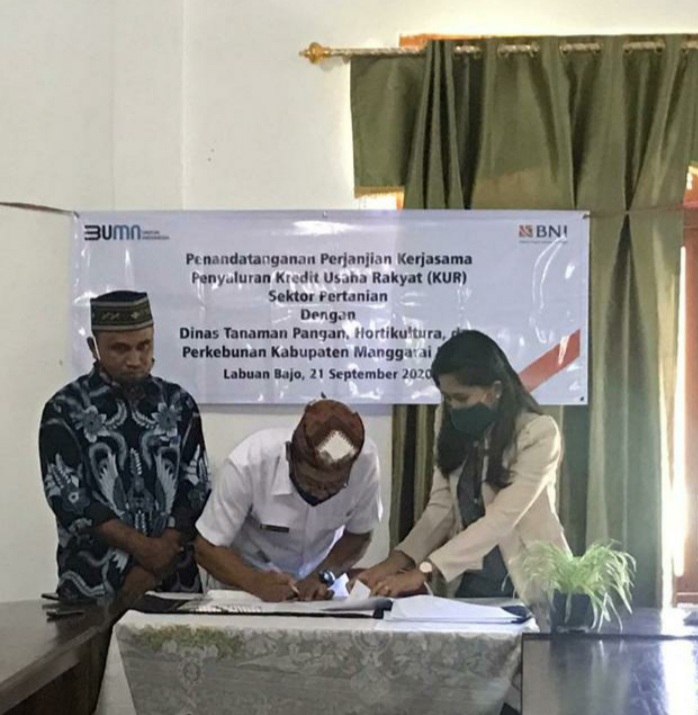 Pemdes Siru Gandeng BNI dan DTPH taken MoU