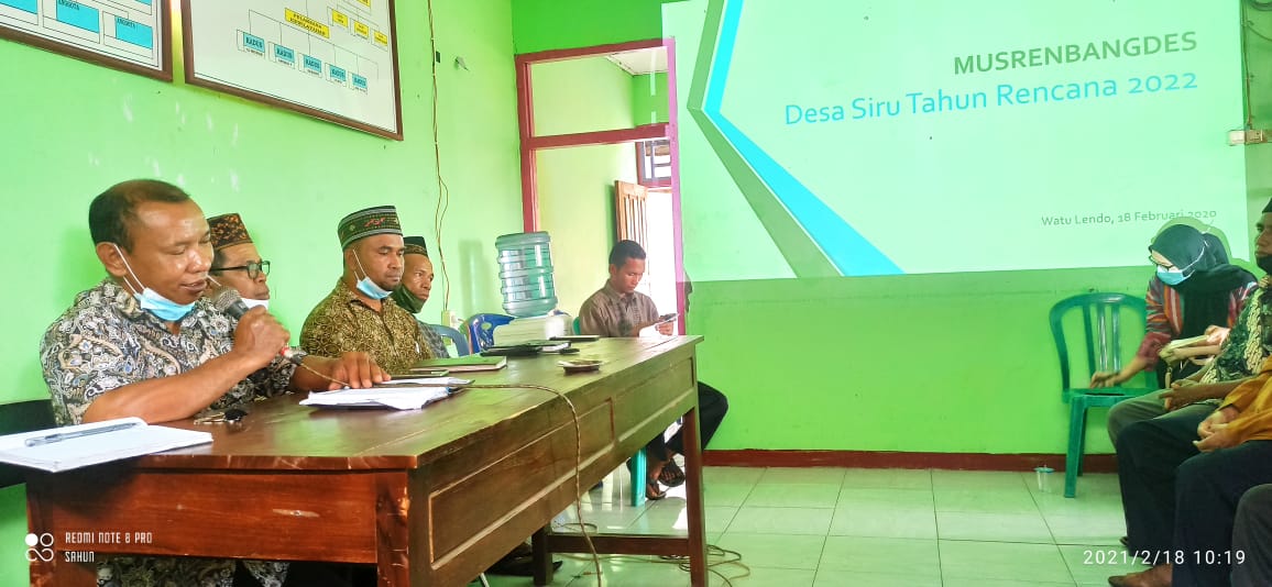 Desa Siru Gelar Musrenbangdes