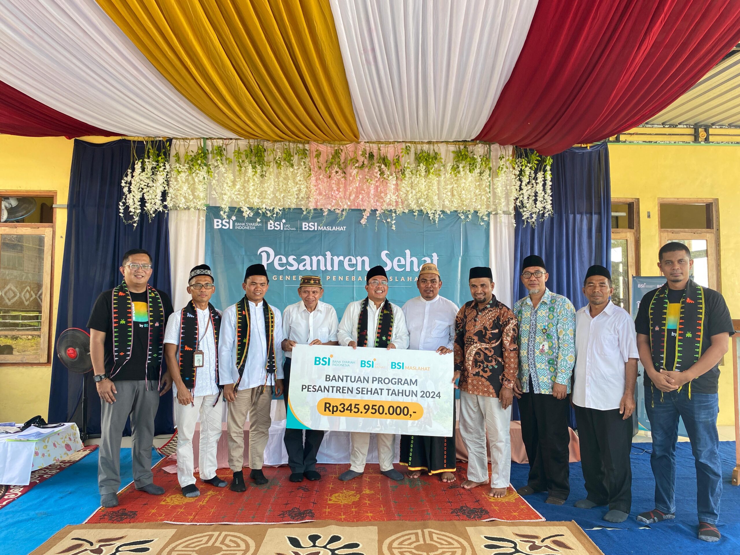 Bank Syariah Indonesia (BSI) Resmikan Pesantren Sehat di Desa Siru