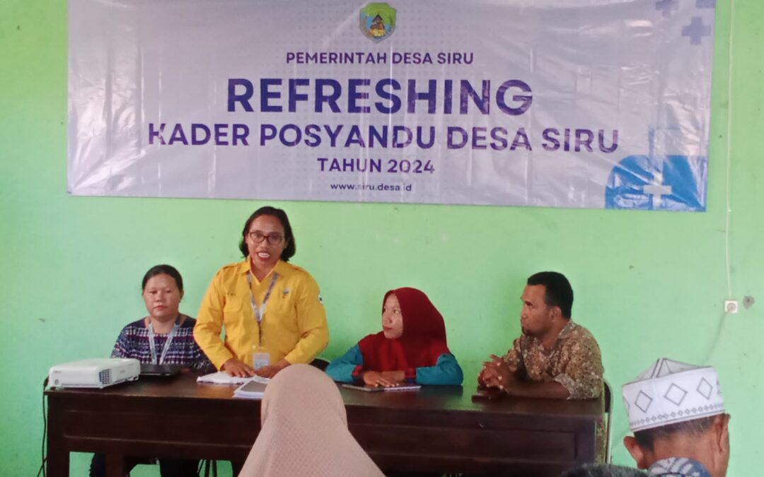 Pemdes Siru Gelar Pelatihan Kader Posyandu